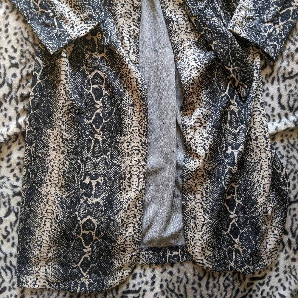 Snake print jacket